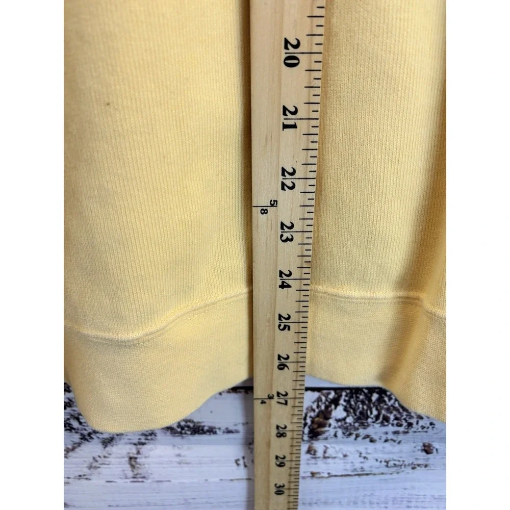 Orvis Sweatshirt Butter Yellow‎ Softest Quarter Zip Pullover Sweater XXL Cotton